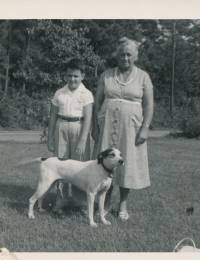 Mike and his grandma Mannie Todd