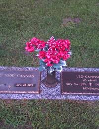 Cannon, Rev Leo Grave Marker