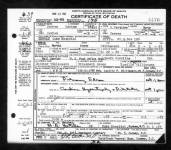 North Carolina, Death Certificates, 1909-1975