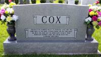 Betha Todd Cox headstone back side.54