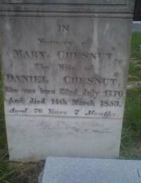 Chestnut, Mary - marker