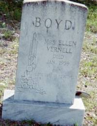 Ellen Vernell Todd Boyd tombstone