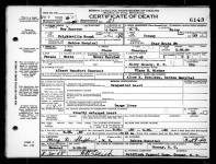 North Carolina, Death Certificates, 1909-1975