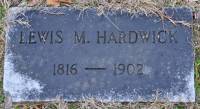 Lewis Madison Hardwick Headstone