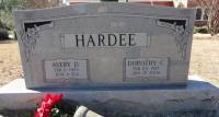 Hardee, Avery D and Dorothy marker