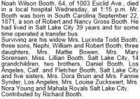 Obituary of Noah Wilson Booth