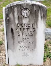 Derby Cletus Sykes headstone