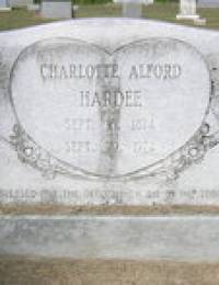 Findagrave Charlotte Lue Alford Hardee