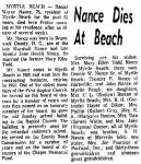 Daniel Wayne Nance Obit.