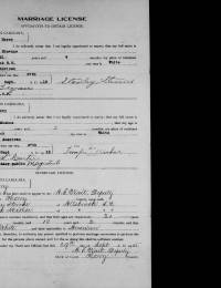 Stanley Stevens Marriage License 2