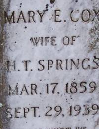 Springs, Mary E Cox (PV))