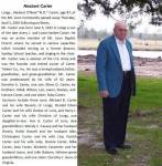 Nesbert Carter Obit.