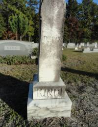Headstone Daniel Thomas KIng