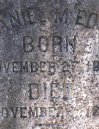 Daniel M. Edge headstone