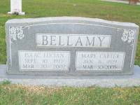 Isaac Lucian Bellamy 1922 - 2002 Mary Carter 1929 - 2005 Bellamy Cemetery