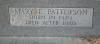Mary E. Patterson -- Headstone Inscription ( Close Up )