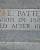 Mary E. Patterson -- Headstone Inscription ( Close Up )