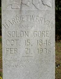 Gore, Harriet W Bryan (wife of Solon) age 90