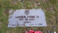 Arthur Sykes Jr headstone