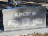 Gravestone of John &amp; Alberta (Hardee) Brinson