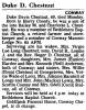 Duke Davis Chestnut Obit.