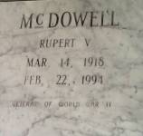 Rupert McDowell Gravestone