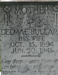 Delmae Bullard headstone