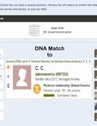 Cole-Bingham-West DNA Match