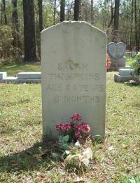 Sarah Ellen Branton Tompkins Headstone (Age 44 yrs., 8 mos.)