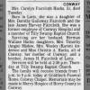 Obituary for Carolyn Falrcloth HUCKS