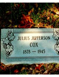 Cox, Julius Jefferson - Marker