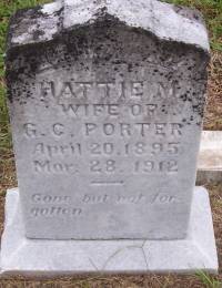 Porter, Hattie M - marker