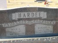 Hardee, Willie L &amp; Margaret H - marker
