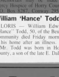 Newspapers.com - Sun-News - 27 May 1989 - Page 26 Obituary for William Edward Todd