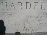 J C and Hazel Rich Hardee Headstone Marriage Date Closeup_WesternProngBaptistCemetery_WhitevilleNC