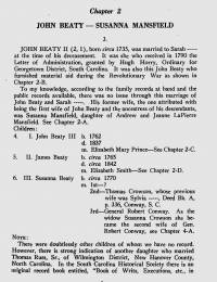 The Beaty&#039;s of Kingston, Chapter 2 (John Beaty - Susanna Mansfield)