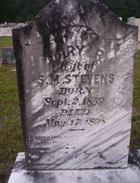 Mary R Stevens Tombstone
