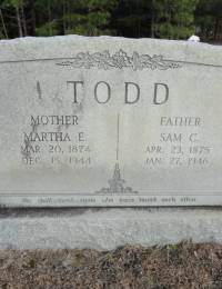 Todd Martha E &amp; Sam C