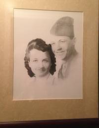 pencil drawing of Wilbur and Leila Bell Prince Todd