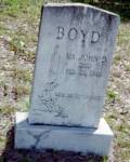 John Dagget Boyd tombstone