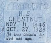 H. S. Chestnut headstone