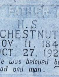 H. S. Chestnut headstone