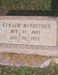 Gerald Rutledge Brooks 1903 - 1985 Bellamy Cemetery