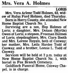 Vera Arlene Todd Obit.