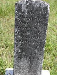 Sarah Elizabeth grave stone