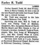 Farley Russell Todd Obit.