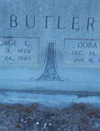 George Luticius Butler 1874 - 1949 Margaret Madora Bellamy 1877 - 1953 Old Zion