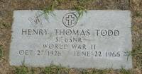 Henry Thomas Todd headstone