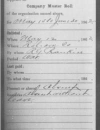Hosea Cook US Confederate Soldiers Compiled Service Records Pg1