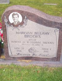 MarkVan Bellamy Brooks 1966 - 1993 Bellamy Cemetery